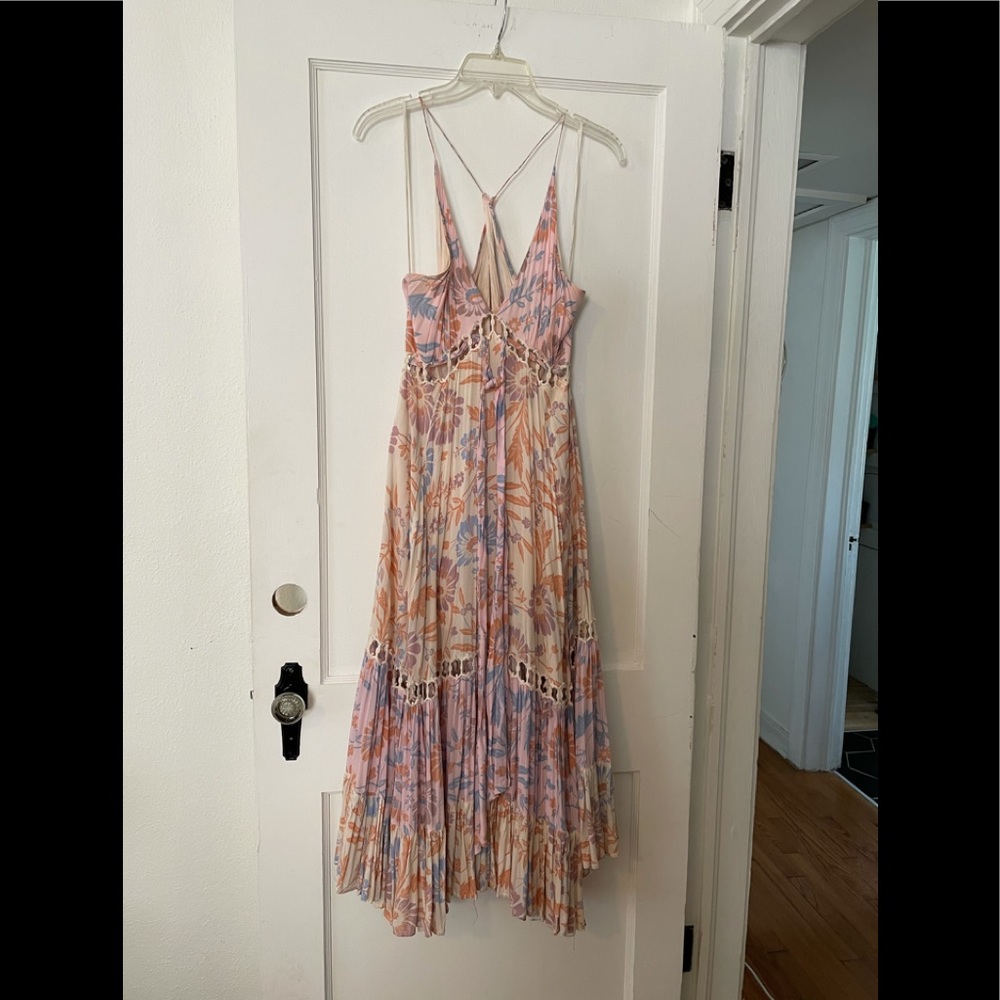 Strappy Floral midi dress.